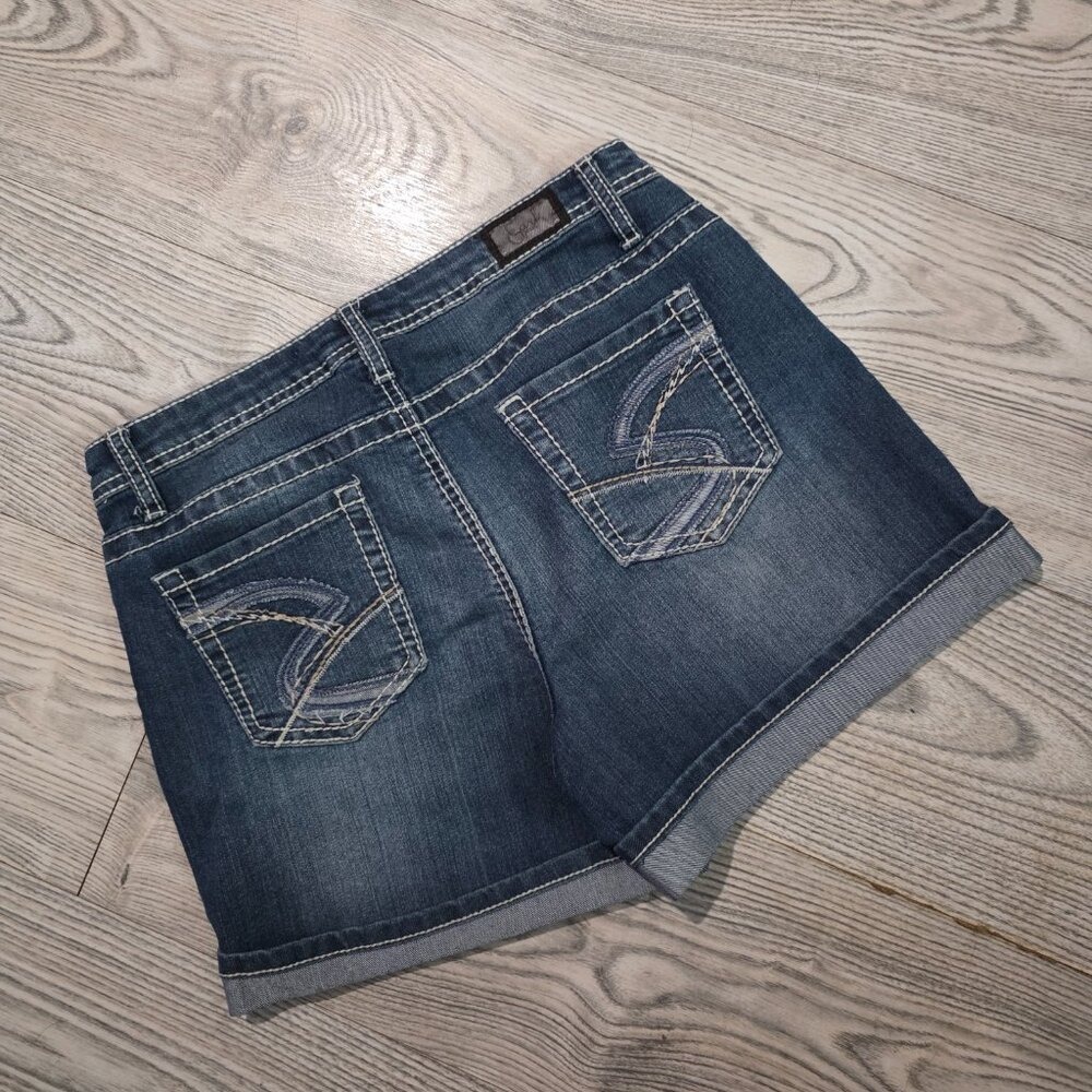 Earl Jean Cuffed Denim Shorts - Womens Size 8 - Picture 2 of 4